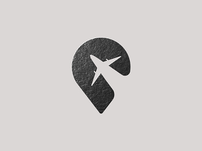 Airplanes & Location airplane concept icon app logo logo a day logo design minimalist logo simple design