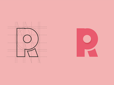 P + i = Initial R | Logo Concept concept logo design lontong design minimalist logo simple design