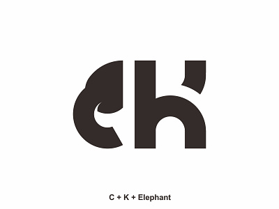 C + K + Elephant | Logo Design