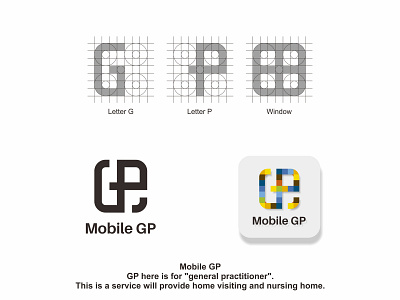 Mobile GP | Logo Concept concept logo design lontong design minimalist logo