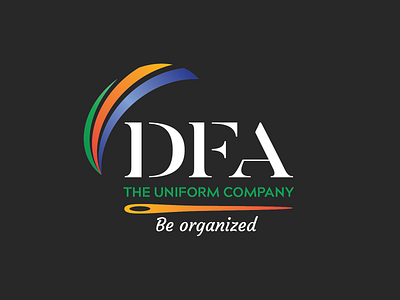 Branding for DFA - The Uniform Company branding business card design graphic design logo design web design web development