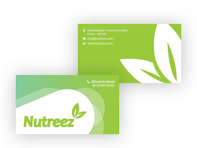 Nutreez Business Card design sample 2 branding business card design logo logo design