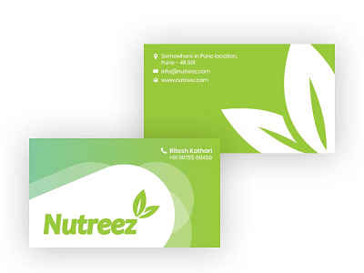 Nutreez Business Card design sample 2