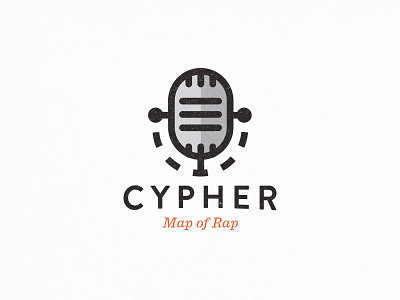 Cypher Logo cypher hip hop logo mic microphone music rap