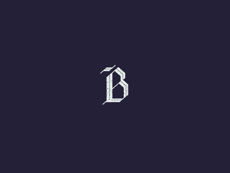 Blackletter B capital blackletter 36 days of type type letter texture vector