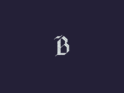 Blackletter B 36 days of type blackletter capital letter texture type vector