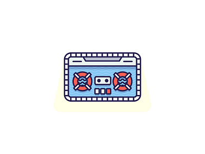 Summer Jams illustration mixtape music playoff pool sticker tunes vector