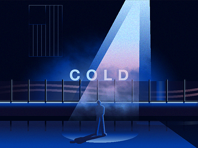 (Ice) Cold cinematic ice rink illustration skating spotlight texture vector
