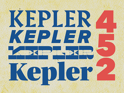 Kepler 452 kepler texture type typography vector