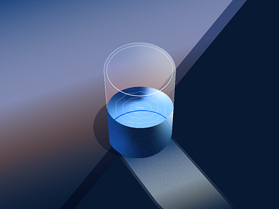 Gradient Cup cup illustration noise ripple surreal texture vector water