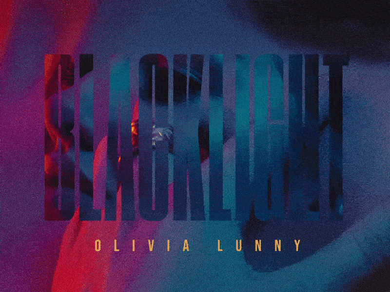 Blacklight - Olivia Lunny aftereffects art direction displacement glitch music noise texture visualizer