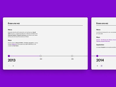 Nu Timeline fintech nu nubank product design purple