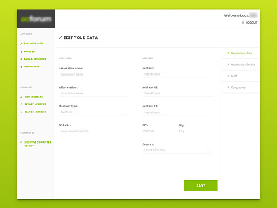 Dashboard Redesign clean color dashboard flat full width green redesign ui ux white
