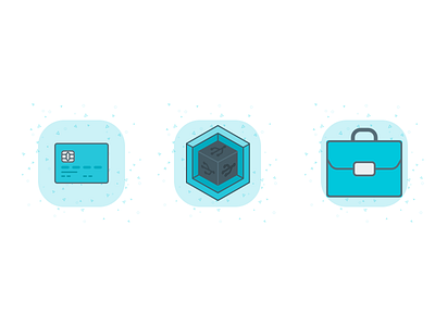 Services Icons blue color cyan design icons minimal ui ux website