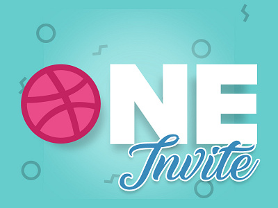 Invite design dribbble invite