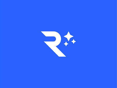 Rebrand blue bold branding clean design identity logo monogram space