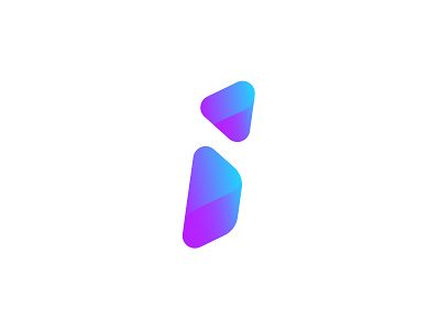 I is for... app clean color design gradient icon logo mobile ui vector