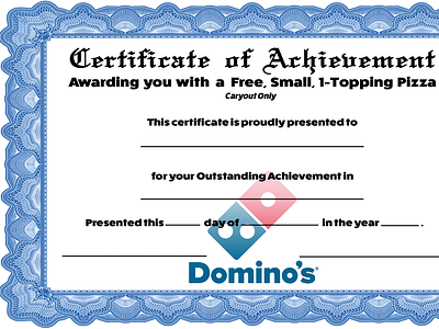 Certificate of Achievement 001