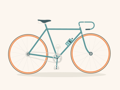Bicycle (GIF) after effects animation bicycle bike gif illustration