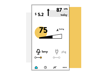 Smart home automation app app design brutalist concept interaction design iot ui ux