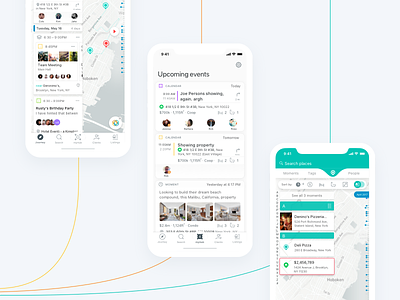 Myplanit - automatic life tracker app interaction interaction design life tracker map mobile design ux product design