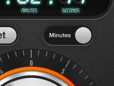 Minutes/Seconds Tumbler app clocks ios ipad iphone just timer photoshop timer