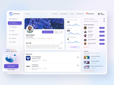 Social network Dashboard UX-UI Design app concept creative dashboard dashboard ui design figma mobile social social network ui ux web webdesign