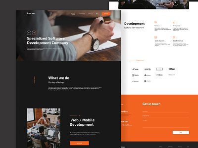 Software Development Company website branding creative design figma landingpage minimal typography ui ux web webdesign