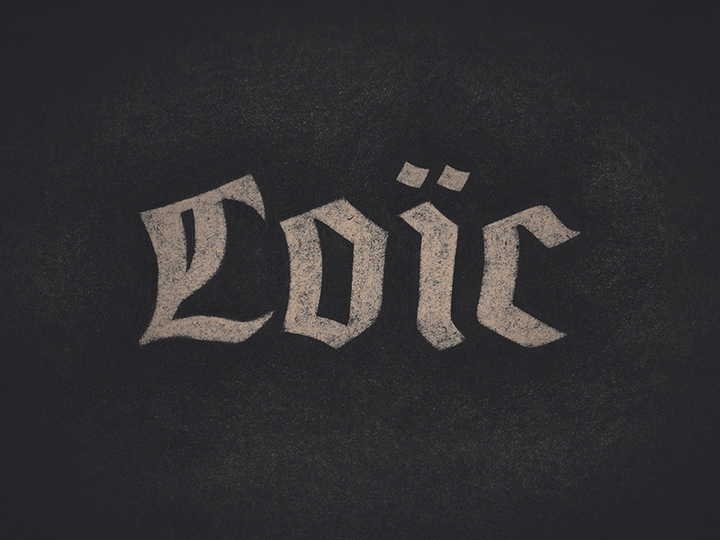Unsolicited logos #1 — Loïc branding logo lettering hand lettering typography type