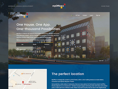 myOffice Website Design home page web design wordpress