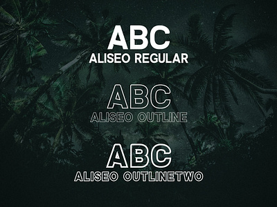 Aliseo Font Family - Sans Serif - Font weight