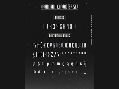 Harmonial Font Family – Sans Serif – Character Set 2