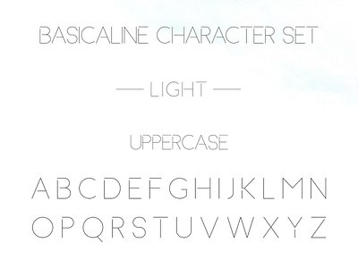 Basicaline Font Family – Sans Serif – Character Set 1