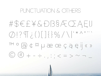 Basicaline Font Family – Sans Serif – Character Set 3