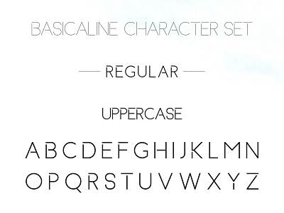 Basicaline Font Family – Sans Serif – Regular 1