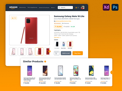 Amazon Shopping E-Commerce Site Redesign