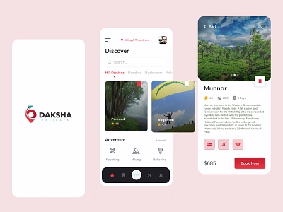 Travel Mobile App Design Concept designer kerala food delivery app hill statations india tourism inspiration kerala app kerala travel keralatourism music app design signup tourism app travel app ui design