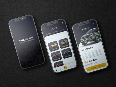 Tata Motors Mobile App Design Concept