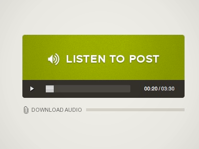 Listen to our articles html5 jquery player ui