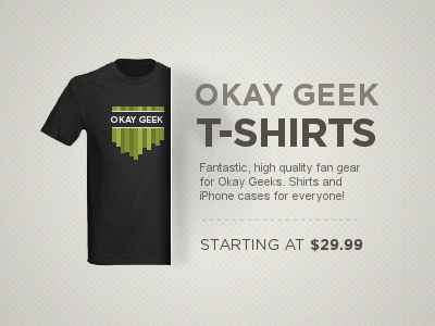 Okay Geek t-shirts hooray! okay geek omg tshirts