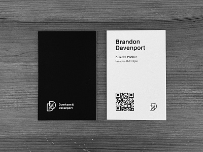 Doerksen & Davenport / Business Cards branding business card photo print