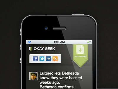 Okay Geek Mobile android css3 iphone mobile retina