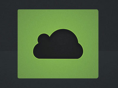 Happy cloud is happy green happy cloud icon