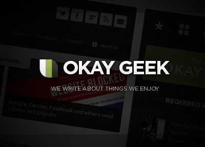 The New Okay Geek blog design new okay geek ui