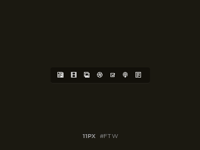 11px icons are very small, but not too small by Brandon Davenport on ...