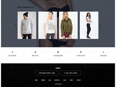 Reverse WIP clean ecommerce flat minimal shop slider woocommerce