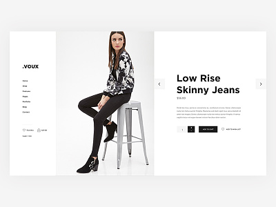 Voux bootstrap clean ecommerce flat full screen minimal store