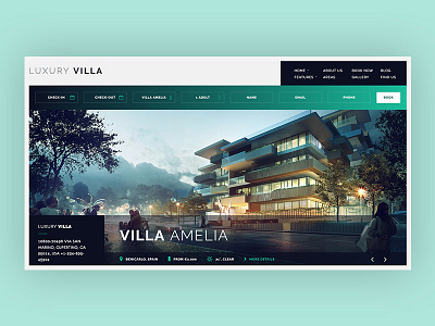 Luxury Villa booking luxury ui ux villa wordpress