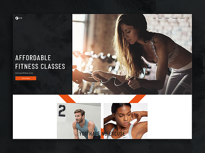 Fildisi Gym clean design ecommerce fitness future gym interface minimalistic redesign sport ui ux web design
