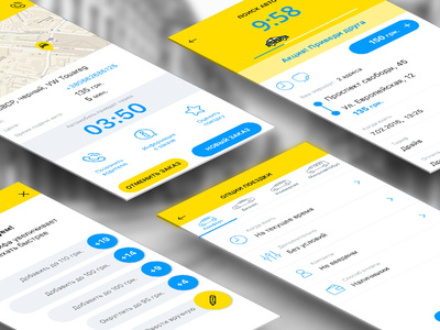 Project 898taxi app design ui